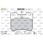 Valeo Σετ τακάκια, Δισκόφρενα - 598360 Valeo Σετ τακάκια, Δισκόφρενα - 598360