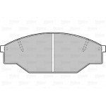 Valeo Σετ τακάκια, Δισκόφρενα - 598402