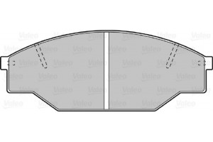 Valeo Σετ τακάκια, Δισκόφρενα - 598402