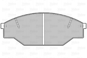 Valeo Σετ τακάκια, Δισκόφρενα - 598402