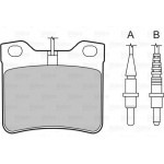 Valeo Σετ τακάκια, Δισκόφρενα - 598063