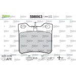 Valeo Σετ τακάκια, Δισκόφρενα - 598063