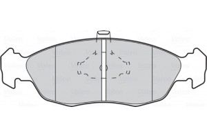 Valeo Σετ τακάκια, Δισκόφρενα - 301074