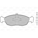 Valeo Σετ τακάκια, Δισκόφρενα - 598074
