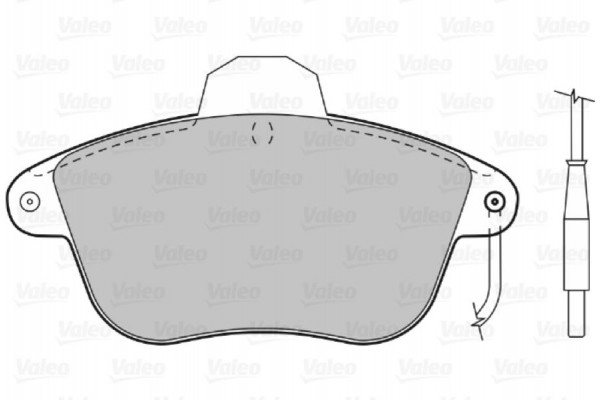 Valeo Σετ τακάκια, Δισκόφρενα - 598280