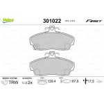 Valeo Σετ τακάκια, Δισκόφρενα - 301022