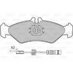 Valeo Σετ τακάκια, Δισκόφρενα - 598045