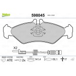 Valeo Σετ τακάκια, Δισκόφρενα - 598045