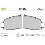 Valeo Σετ τακάκια, Δισκόφρενα - 301014