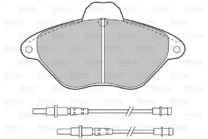 Valeo Σετ τακάκια, Δισκόφρενα - 598383