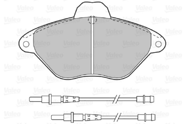 Valeo Σετ τακάκια, Δισκόφρενα - 598383 Valeo Σετ τακάκια, Δισκόφρενα - 598383