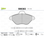 Valeo Σετ τακάκια, Δισκόφρενα - 598383 Valeo Σετ τακάκια, Δισκόφρενα - 598383