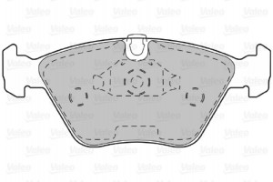 Valeo Σετ τακάκια, Δισκόφρενα - 598310