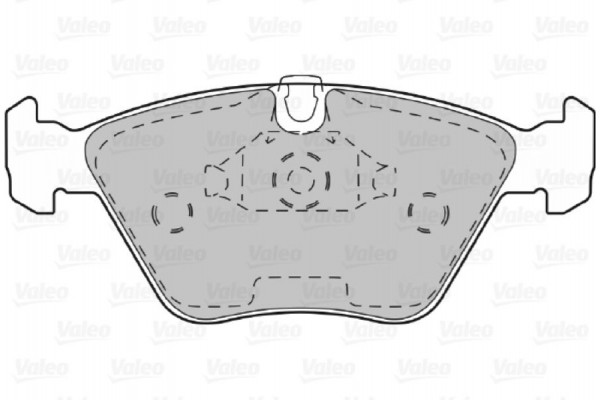 Valeo Σετ τακάκια, Δισκόφρενα - 598310