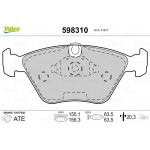 Valeo Σετ τακάκια, Δισκόφρενα - 598310