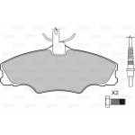 Valeo Σετ τακάκια, Δισκόφρενα - 598068