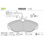 Valeo Σετ τακάκια, Δισκόφρενα - 598429