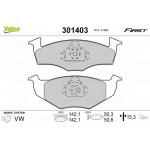 Valeo Σετ τακάκια, Δισκόφρενα - 301403