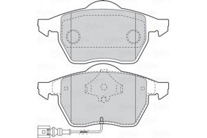 Valeo Σετ τακάκια, Δισκόφρενα - 301486