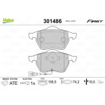 Valeo Σετ τακάκια, Δισκόφρενα - 301486