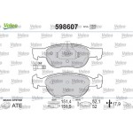 Valeo Σετ τακάκια, Δισκόφρενα - 598607