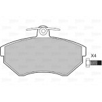 Valeo Σετ τακάκια, Δισκόφρενα - 598330 Valeo Σετ τακάκια, Δισκόφρενα - 598330