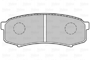 Valeo Σετ τακάκια, Δισκόφρενα - 301777