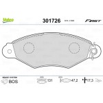 Valeo Σετ τακάκια, Δισκόφρενα - 301726