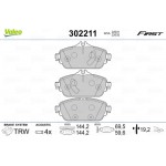 Valeo Σετ τακάκια, Δισκόφρενα - 302211