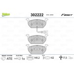 Valeo Σετ τακάκια, Δισκόφρενα - 302222