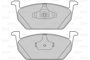 Valeo Σετ τακάκια, Δισκόφρενα - 302317