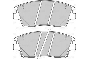Valeo Σετ τακάκια, Δισκόφρενα - 601499