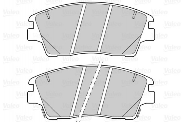 Valeo Σετ τακάκια, Δισκόφρενα - 601499