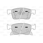 Valeo Σετ τακάκια, Δισκόφρενα - 601501