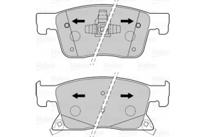 Valeo Σετ τακάκια, Δισκόφρενα - 601501