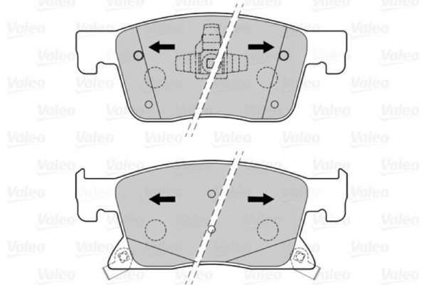 Valeo Σετ τακάκια, Δισκόφρενα - 601501