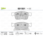 Valeo Σετ τακάκια, Δισκόφρενα - 601501