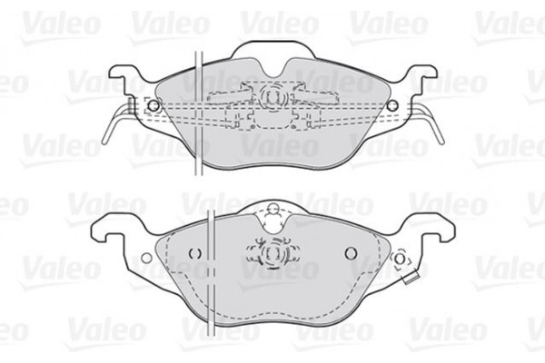 Valeo Σετ τακάκια, Δισκόφρενα - 301322