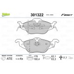 Valeo Σετ τακάκια, Δισκόφρενα - 301322