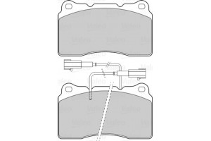 Valeo Σετ τακάκια, Δισκόφρενα - 302318