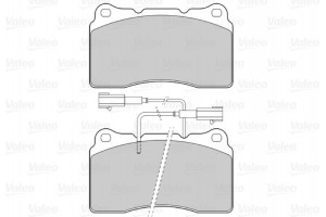 Valeo Σετ τακάκια, Δισκόφρενα - 302318