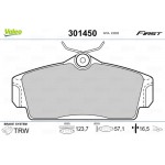 Valeo Σετ τακάκια, Δισκόφρενα - 301450