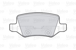Valeo Σετ τακάκια, Δισκόφρενα - 301583