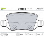 Valeo Σετ τακάκια, Δισκόφρενα - 301583