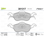 Valeo Σετ τακάκια, Δισκόφρενα - 301317