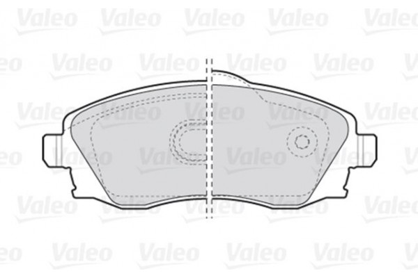 Valeo Σετ τακάκια, Δισκόφρενα - 301456