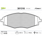 Valeo Σετ τακάκια, Δισκόφρενα - 301316