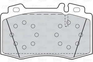 Valeo Σετ τακάκια, Δισκόφρενα - 302044