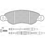 Valeo Σετ τακάκια, Δισκόφρενα - 598417