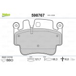 Valeo Σετ τακάκια, Δισκόφρενα - 598767